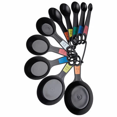 KitchenCraft Stacking Measuring Cups And Spoons Kitchen Cooking Baking Set of 10 - Image 1 of 4