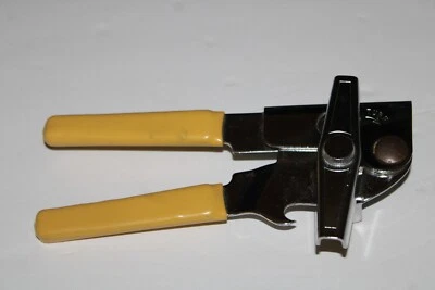 Vintage Swing-A-Way Manual Can and Bottle Opener Beige Handles 7” USA! - Image 1 of 4