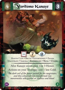 Legend of the Five Rings L5R CCG CoM Coils of Madness Yoritomo Kanaye (Exp) - Picture 1 of 1