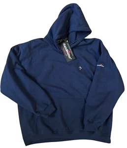 Rainswetter Hoodie Mens Large Vintage New w/ Tags Golf Sweatshirt Navy Blue - Picture 1 of 4