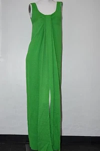 $5690 NEW OSCAR DE LA RENTA MAXI DRESS EMERALD SLEEVELESS GREEN Silk GOWN 4 - Picture 1 of 5