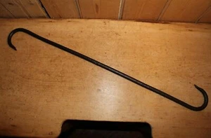 Antique Wrought Iron S Hook Meat/Beam/Game/Hook Butchers/Bacon Hook 30 Inches - Picture 1 of 3