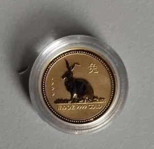 1999 Australian $15 1/10 oz .9999 Gold Rabbit Lunar Series 1 Perth Mint - Picture 1 of 2