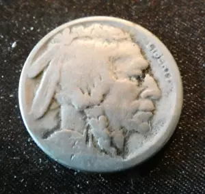 VINTAGE BUFFALO NICKEL 1923 S - Picture 1 of 2