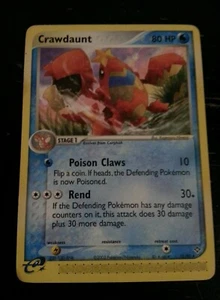 2003 Pokemon EX Dragon Crawdaunt Non-Holo Rare #13/97  - Picture 1 of 4