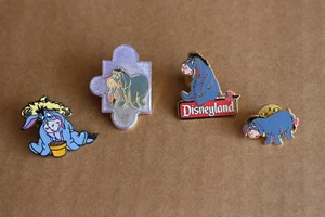 DLR Disneyland Disney Eeyore Puzzle Sitting Gardening Plant Character Sign Pin 4 - Picture 1 of 5