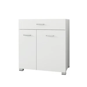 Mobile portabiancheria per bagno con cassetto 2 cesti lavanderia 75x78,5x45 cm - Foto 1 di 5