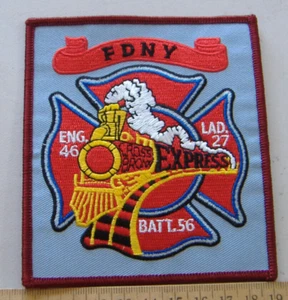 ENG 46 LAD 27 BATT 56 NEW YORK FIRE DEPT NEW YORK FABRIC PATCH - Picture 1 of 1