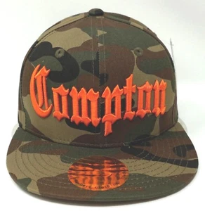 Camouflage COMPTON Snapback Mütze Kappe CPT Camo Flat Bill South Central LA Cali neu - Bild 1 von 5