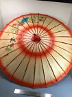 Large Vintage Chinese wax Paper  Bamboo Umbrella 32" to 36" 3 style to choose
