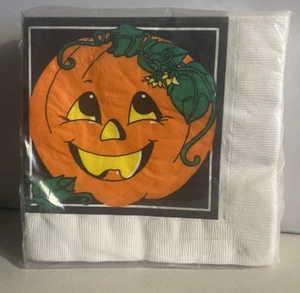 Paquete De Colección De Servilletas De Papel Amscan Halloween Calabaza 13" x 13" 16 Unidades - Imagen 1 de 5