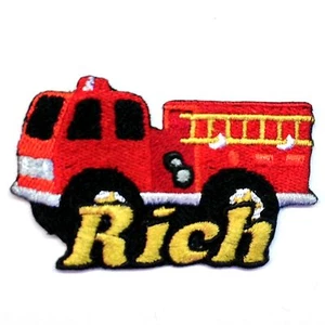 Parche de camión de bomberos personalizado para planchar - Imagen 1 de 1