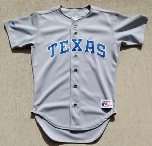 Vintage Gr. 40 1990er Rawlings Texas Rangers bestickt grau Trikot authentisch - Bild 1 von 6