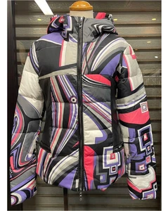 Chaqueta de Plumón Emilio Pucci Multicolor Estampado Geométrico Patrón Completo Talla 36 - Imagen 1 de 24