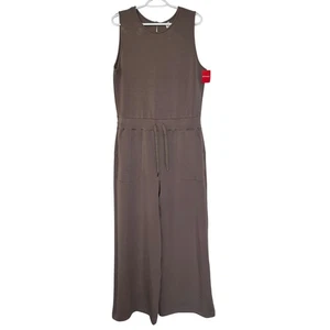 Spanx AirEssentials Jumpsuit weites Bein ärmellos Neu mit Etikett Gr. XL rauch taupe Freizeit - Bild 1 von 13