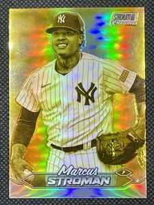Marcus Stroman 2024 Stadium Club Cromo Dorado Acuñado Refractor Yankees Estuche Hit - Imagen 1 de 2
