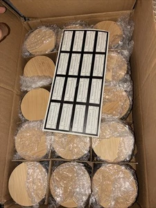 15 Pack 4 OZ Matte Black Glass Candle Jars with Airtight Bamboo Lids - Picture 1 of 9