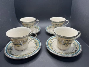 Lenox Fair Lady Set Of 4 Teacups Tea Cups With Saucers - Picture 1 of 5
