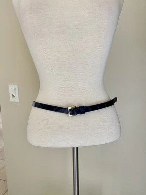 Tommy Hilfiger Navy Blue Belt Gold Trim - Image 1 of 3