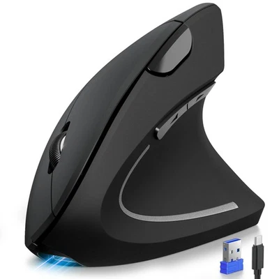 Ergonomic Mouse, Rechargeable 2.4G+Bluetooth Vertical Mice 6 DPI Adjustable, ... - Image 1 of 4