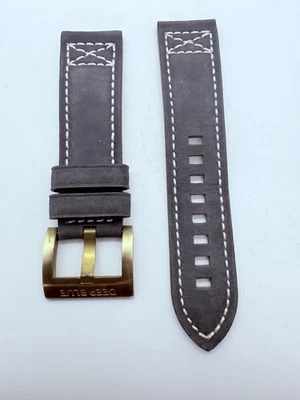 Deep Blue Watch 24MM LEATHER STRAP WITH BRONZE BUCKLE‼️ - Image 1 of 4
