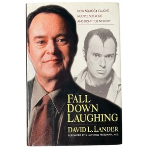 Signed David Lander Fall Down Laughing How Squiggy Caught Multiple Sclerosis HC - Picture 1 of 7
