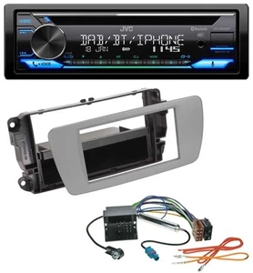 JVC Bluetooth MP3 USB DAB CD Autoradio für Seat Ibiza (ab 08) - dublingrau - Bild 1 von 8