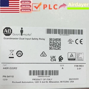 AB 440R-D22R2 Guardmaster relè di sicurezza DI doppio ingresso GSR 440RD22R2 US esentasse - Foto 1 di 4
