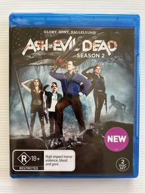 2 Disc Blu Ray - ASH vs EVIL DEAD Complete Season 2 (2016) Region B - NEW - Image 1 of 2