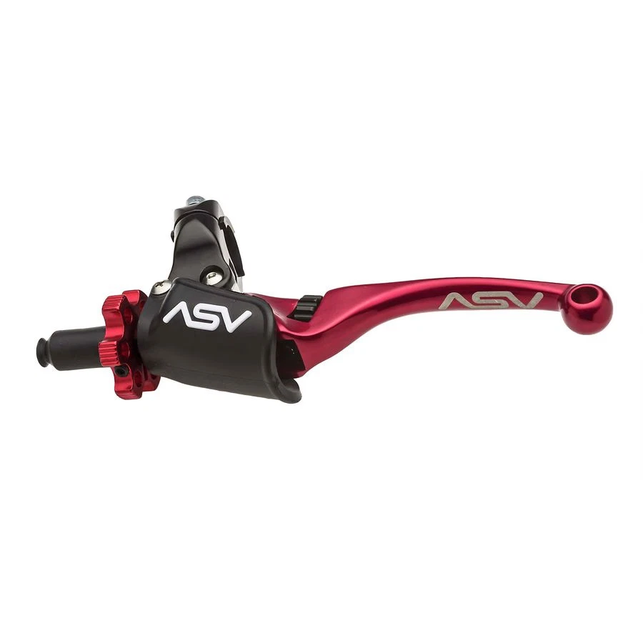 Palanca de embrague modelo Pro ASV F4 Series - roja, corta con percha profesional de ajuste rápido Foto 1 de 1