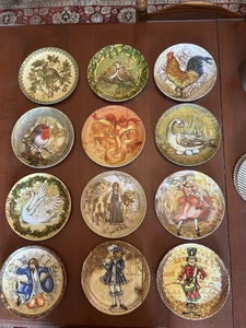 Pottery Barn 12 Days of Christmas Holiday Plate Set - Picture 1 of 14