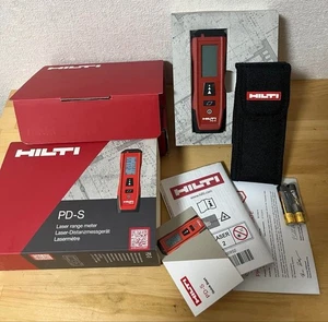 Medidor De Distancia Láser HILTI PD-S Rojo Caja Abierta Sin Usar Desde Japón - Imagen 1 de 5