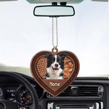 Personalized Border Collie Dog Ornament, Love Border Collie Dog Hanging Ornament