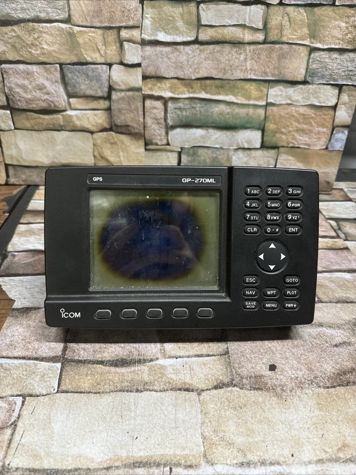ICOM GP-270ML CHARTPLOTTER  Marine Radar GPS - FOR PARTS  - Image 1 of 4