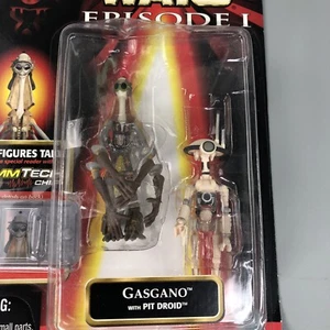 Star Wars Episode 1 Hasbro Gasgano With Pit Droid  Action Figure & CommTech Chip - Picture 1 of 6