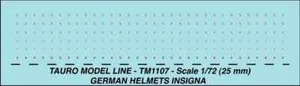 Pronto/Tauro 1/72 WWII German Helmets Soldier Figur Insignia Badges Decals - Bild 1 von 2