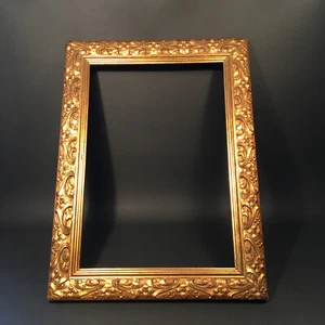 Antiker Jugendstil Bilderrahmen / Holz ,Stuck um 1900 - Bild 1 von 12