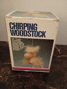 Htf Rare 1965 Musical CHIRPING WOODSTOCK With Box And Instructions No Spring - Picture 1 of 8