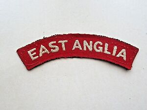 East Anglia Regiment Cloth Shoulder Title