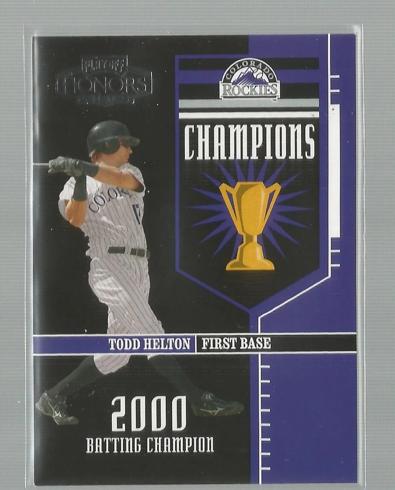 Todd Helton 2004 Playoff Honors CHAMPIONS SP #13 ROCKIES 1317/2000 - Image 1 of 1