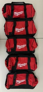 New Milwaukee M18 M12 17” x 11” x 10” Contractors Tool Bag Pack of 5 - Picture 1 of 2