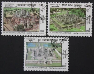 Kambodscha: Michel-Nr. 1828-1830 "Kultur der Khmer" aus 1998, gestempelt - Imagen 1 de 1