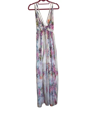 Maxi Vestido Para Mujer Oh My Love London Pequeño Multicolor Tirantes Halter Foto 1 de 4