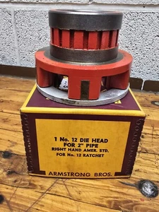 Armstrong 2" Pipe Threader Die Head For No 12 Ratchet NEW - Picture 1 of 4