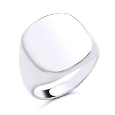 925 Sterling Silver LARGE Signet Ring size M N O P Q R S T U V - Men's or Ladies
