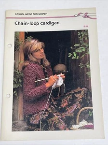 Women's Chain Loop Cardigan Marshall Cavendish Crochet Pattern - Picture 1 of 4