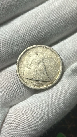 1875 s 20 cent piece Rare coin Cover