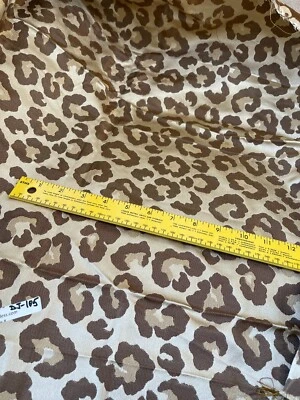 Designer Quality -Heavy 100% Silk Damask Jaquard Leopard Design!!! - Image 1 of 4