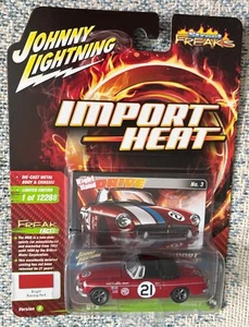 JOHNNY LIGHTNING STREET FREAKS IMPORT HEAT 1963 MG MGB Racing Red - Picture 1 of 3