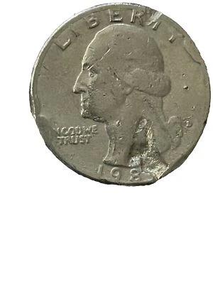 1985 Or Later Washington Quarter , Strike Through And Several Cud Errors - Image 1 of 4